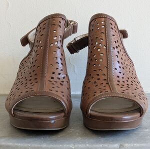 Naturalizer Perforated Peeptoe Heels